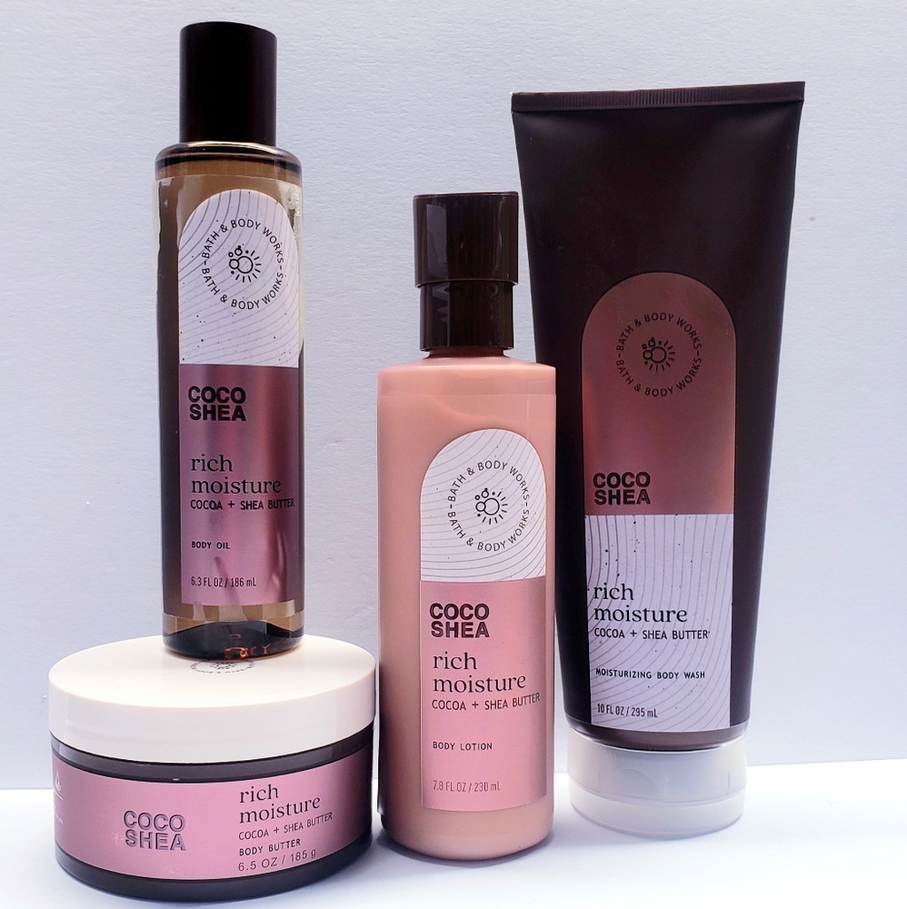 Bath & Body Works COCO SHEA Rich Moisture Body Lotion,Body butter,Body Wash, Oil